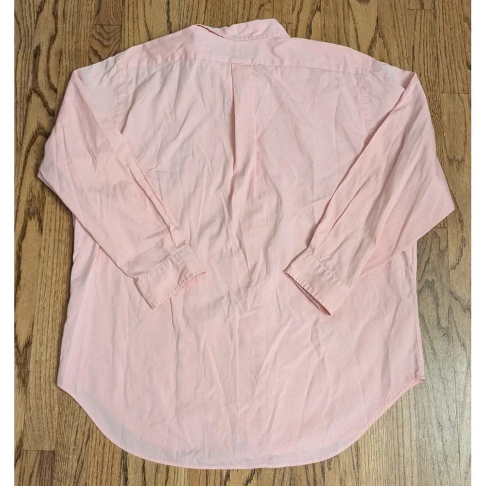 Polo Ralph Lauren Shirt Men's 17 32/33 Pink Oxford Classic Flesh Pony READ DESC